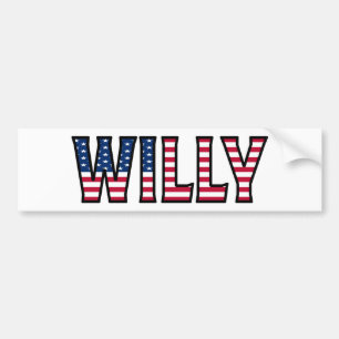 Willy Name Vorname USA Aufkleber Sticker Auto Autoaufkleber