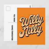 Willy nilly postkarte (Vorne/Hinten)