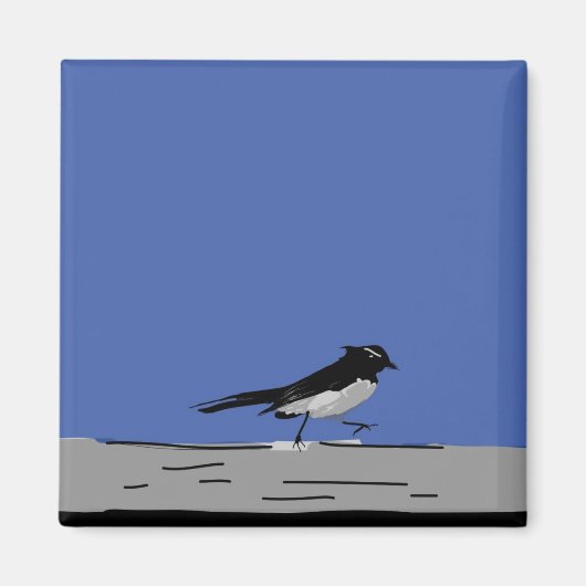 Willy Wagtail Magnet (Vorne)