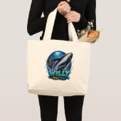 Willy Wal – Flippin’ Frei. Lustig Jumbo Stoffbeutel (Vorderseite (Produkt))