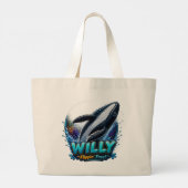 Willy Wal – Flippin’ Frei. Lustig Jumbo Stoffbeutel (Rückseite)