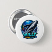 Willy Whale – Flippin’ Frei. Lustig Button (Vorne & Hinten)
