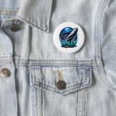 Willy Whale – Flippin’ Frei. Lustig Button (Beispiel)