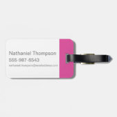 Willy Wonka Candy Pattern Gepäckanhänger (Rückseite horizontal)