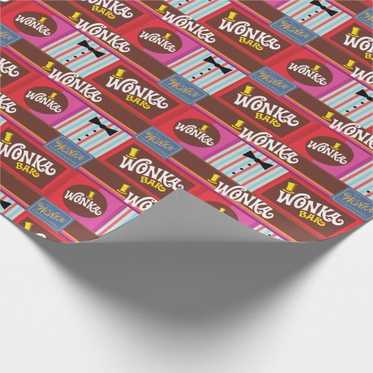 Willy Wonka Candy Pattern Geschenkpapier (Ecke)