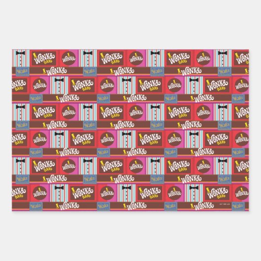 Willy Wonka Candy Pattern Geschenkpapier Set (Vorderseite 2)