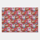 Willy Wonka Candy Pattern Geschenkpapier Set (Vorderseite)