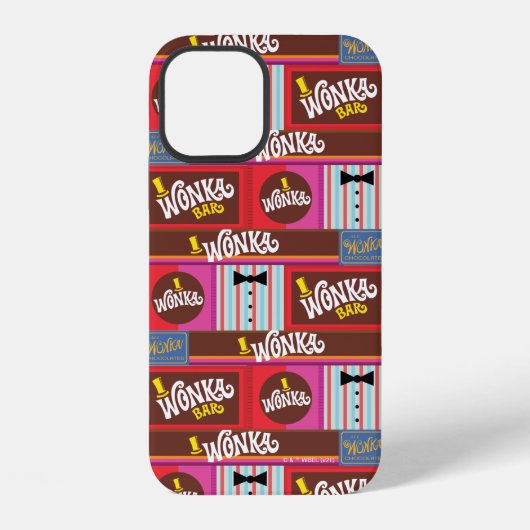 Willy Wonka Candy Pattern iPhone Hülle (Rückseite)
