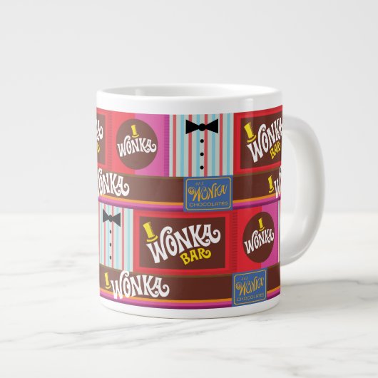 Willy Wonka Candy Pattern Jumbo-Tasse (Vorderseite Rechts)