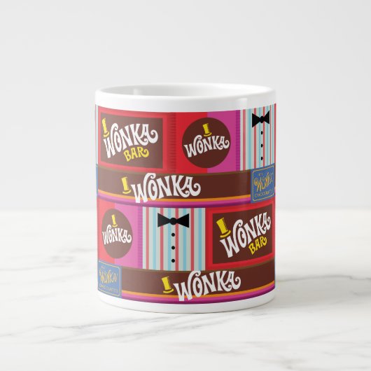 Willy Wonka Candy Pattern Jumbo-Tasse (Vorderseite)