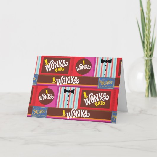 Willy Wonka Candy Pattern Karte (Vorderseite)