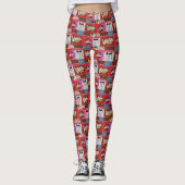 Willy Wonka Candy Pattern Leggings (Vorderseite)
