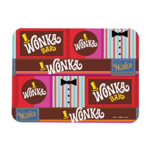 Willy Wonka Candy Pattern Magnet