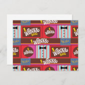 Willy Wonka Candy Pattern Mitteilungskarte (Vorne/Hinten)