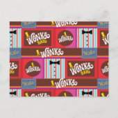 Willy Wonka Candy Pattern Postkarte (Vorderseite)