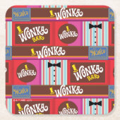 Willy Wonka Candy Pattern Rechteckiger Pappuntersetzer (Vorderseite)