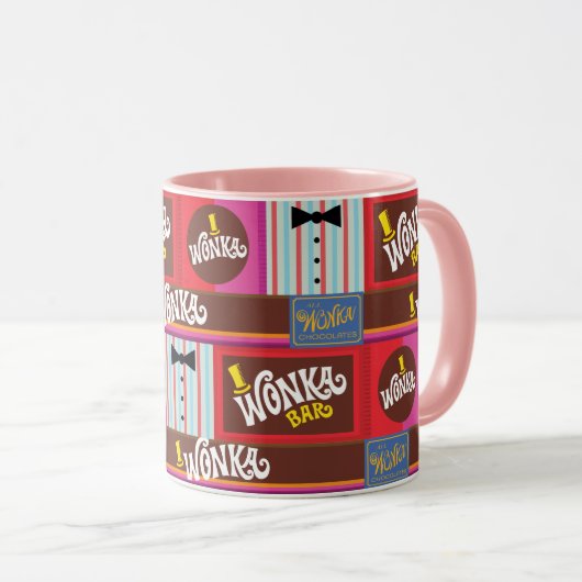 Willy Wonka Candy Pattern Tasse (VorderseiteRechts)