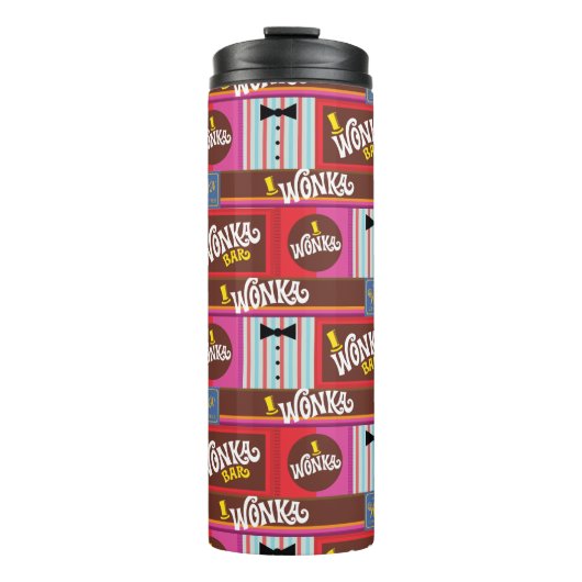 Willy Wonka Candy Pattern Thermosbecher (Vorderseite)