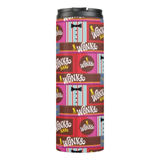 Willy Wonka Candy Pattern Thermosbecher (Rückseite)