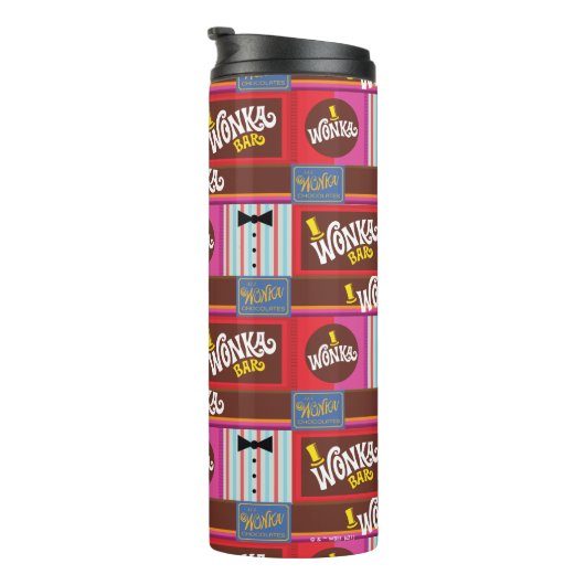 Willy Wonka Candy Pattern Thermosbecher (Nach rechts gedreht)