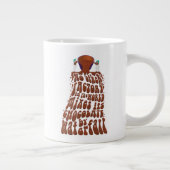 Willy Wonka Chocolate Waterfall Typografie Jumbo-Tasse (Rechts)