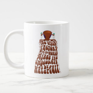 Willy Wonka Chocolate Waterfall Typografie Jumbo-Tasse