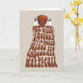 Willy Wonka Chocolate Waterfall Typografie Karte (Gelbe Blume)