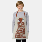 Willy Wonka Chocolate Waterfall Typografie Schürze (Getragen)