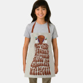 Willy Wonka Chocolate Waterfall Typografie Schürze (Insitu)