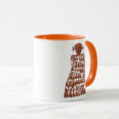 Willy Wonka Chocolate Waterfall Typografie Tasse (VorderseiteRechts)