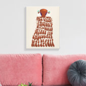 Willy Wonka Chocolate Waterfall Typography Leinwanddruck (Insitu (Wohnzimmer))