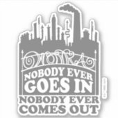 Willy Wonka Factory - Niemand geht je hinein Aufkleber (Vorderseite)