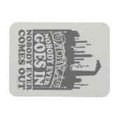 Willy Wonka Factory - Niemand geht je hinein Magnet (Horizontal)