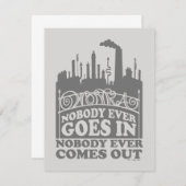 Willy Wonka Factory - Niemand geht je hinein Mitteilungskarte (Vorne/Hinten)