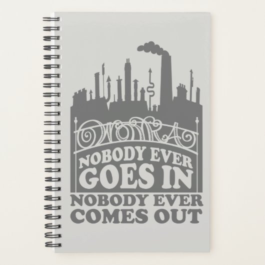 Willy Wonka Factory - Niemand geht je hinein Planer (Vorderseite)