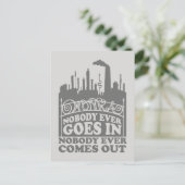 Willy Wonka Factory - Niemand geht je hinein Postkarte (Stehend Vorderseite)