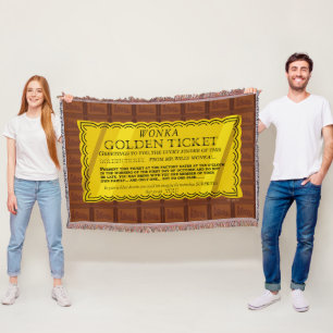 Willy Wonka Golden Ticket Decke