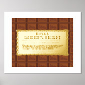 Willy Wonka Golden Ticket Foliendrucke (Vorderseite)