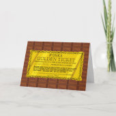 Willy Wonka Golden Ticket Karte (Vorderseite)