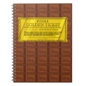 Willy Wonka Golden Ticket Notizblock (Vorderseite)