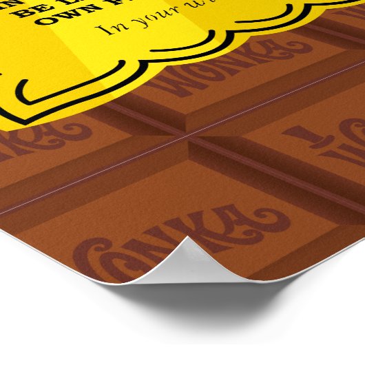 Willy Wonka Golden Ticket Poster (Ecke)