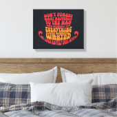 Willy Wonka Hat Typografie Leinwanddruck (Insitu (Schlafzimmer))