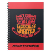 Willy Wonka Hat Typografie Notizblock (Vorderseite)
