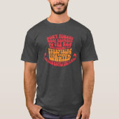 Willy Wonka Hat Typografie T-Shirt (Vorderseite)