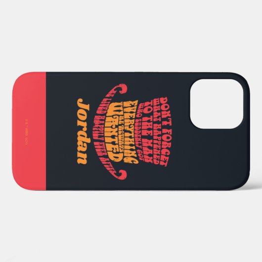 Willy Wonka Hat Typography Case-Mate iPhone Hülle (Rückseite (Horizontal))