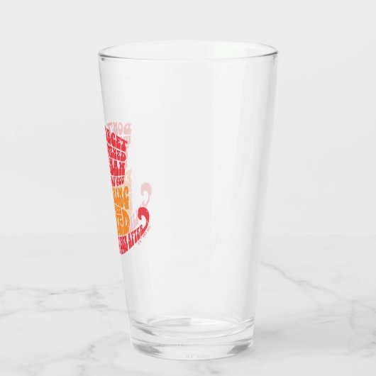 Willy Wonka Hat Typography Glas (Links)