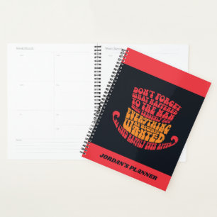Willy Wonka Hat Typography Planer