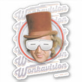 Willy Wonka in Wonkavision Goggles Aufkleber (Vorderseite)