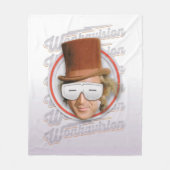 Willy Wonka in Wonkavision Goggles Fleecedecke (Vorderseite)