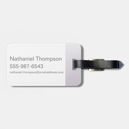 Willy Wonka in Wonkavision Goggles Gepäckanhänger (Rückseite horizontal)